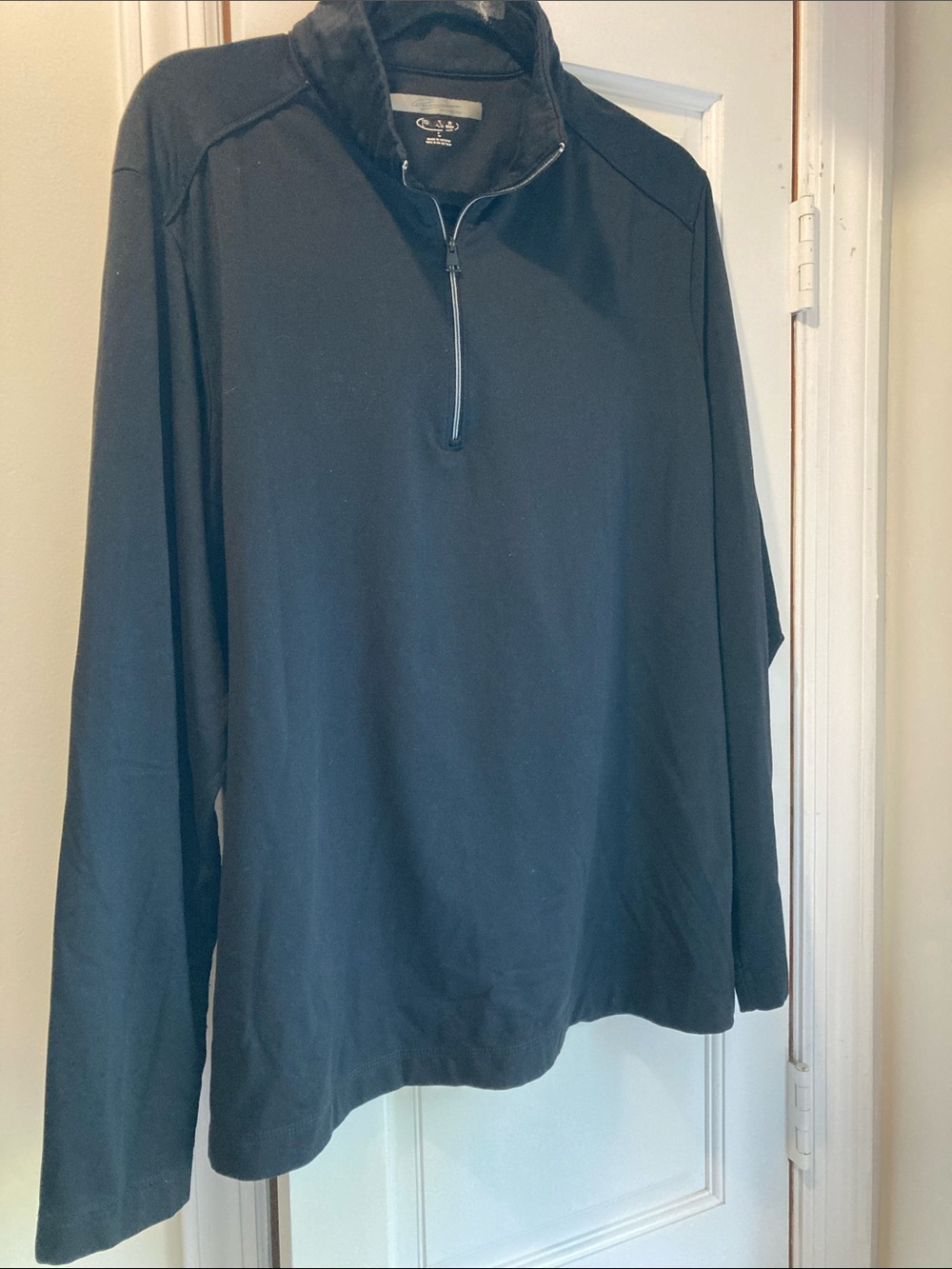 Greg Norman Collection Black Quarter-Zip Pullover